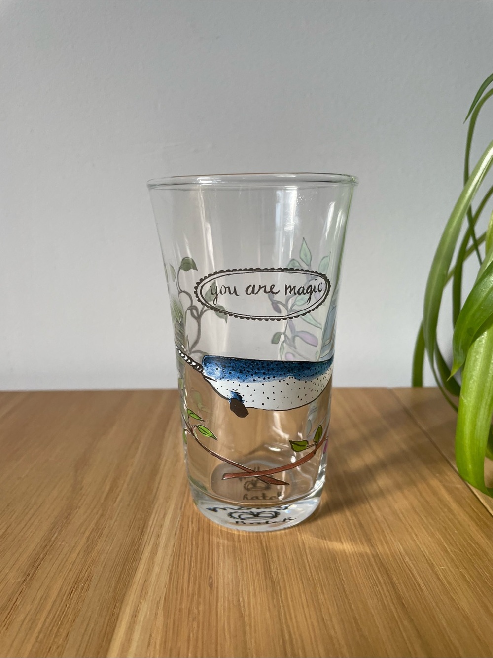 Anthropologie Molly Hatch You Are Magic  Juice Glass Rare NWOT